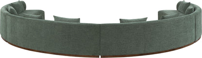 Avanti - Chenille Fabric Upholstered 4 Piece Modular Sectional