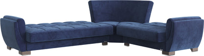 Ottomanson Armada Air - Upholstered Convertible Sectional With Storage - Microfiber