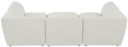 Miramar - Modular Sectional 6 Piece - Cream - Fabric - Modern & Contemporary