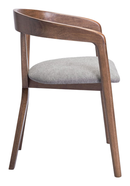 Cairo - Dining Chair - Dove Gray & Walnut