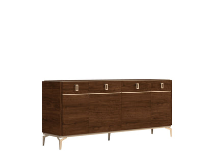 Eva - 4 Door Buffet - Dark Brown