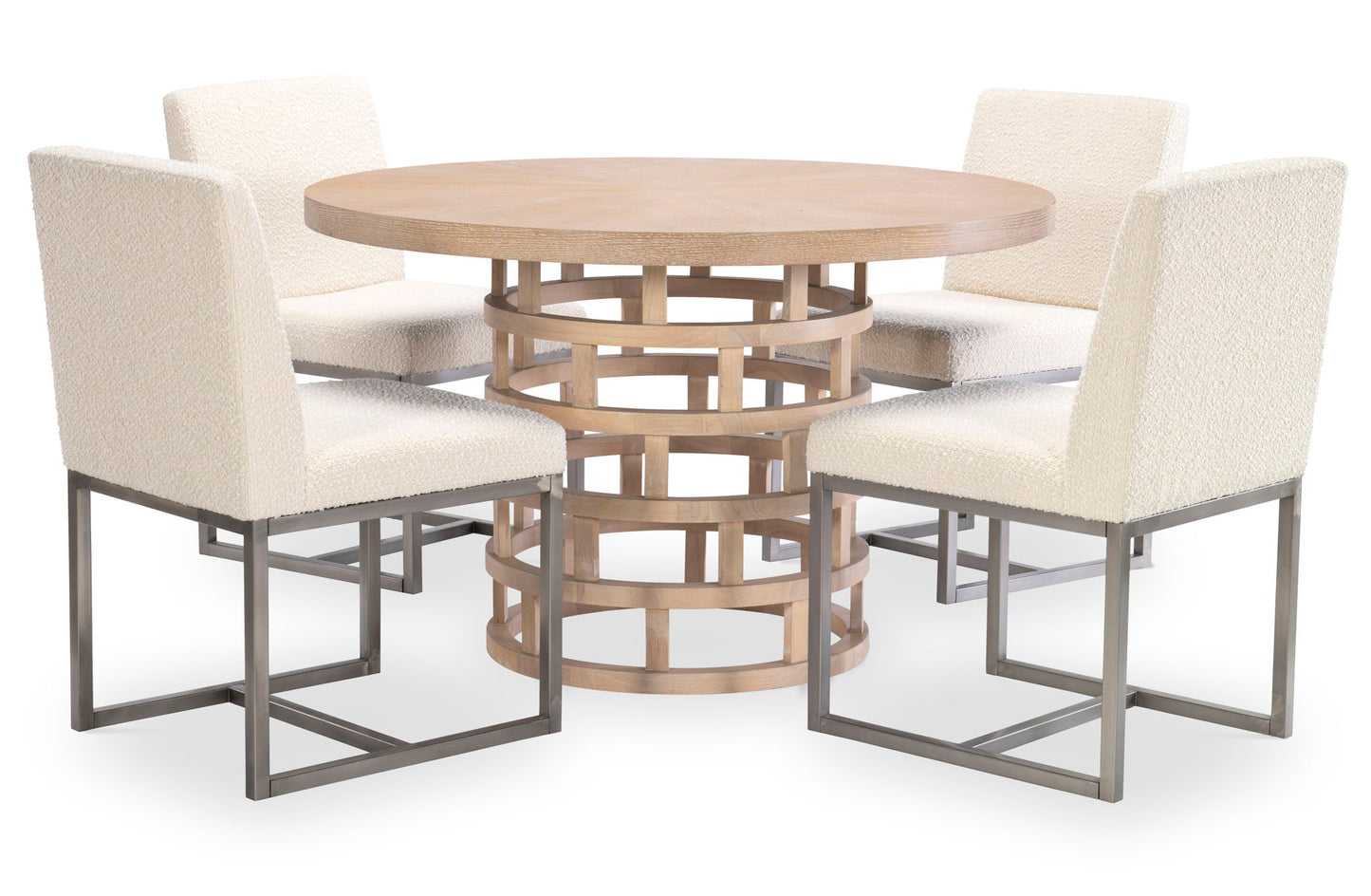 Biscayne - Round Pedestal Table - Beige