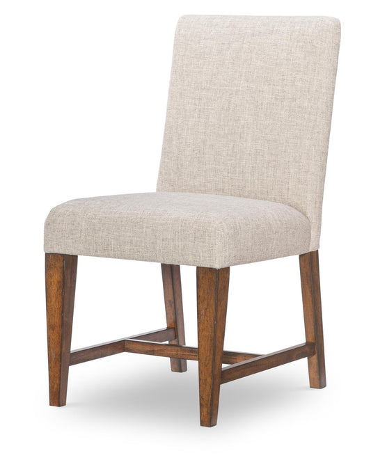 Fenmore - Upholstered Side Chair (Set of 2) - Mocha And Distressed Cherry