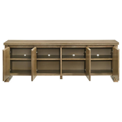 Adina - 70" TV Stand Media Console - Distressed Light Brown
