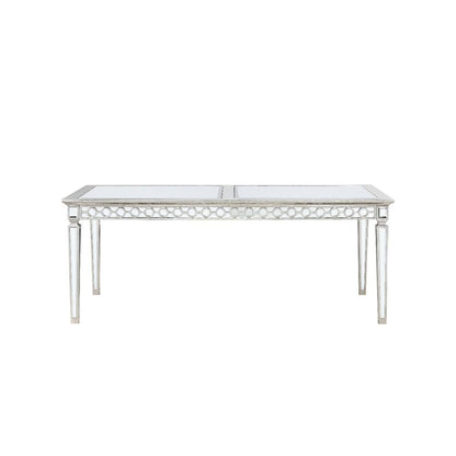 Varian - Dining Table 78"L) - Mirrored & Antique Platinum