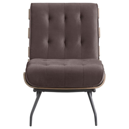 Aloma - Upholstered Tufted Armless Accent Chair