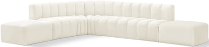 Arc - Velvet 7 Piece Corner Modular Sofa