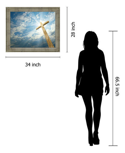 Sunlit Faith - 28" x 34" Framed Wall Art