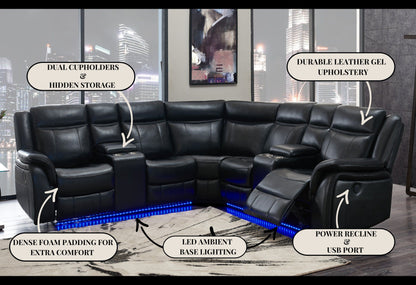 Um02 - Sectional - Black