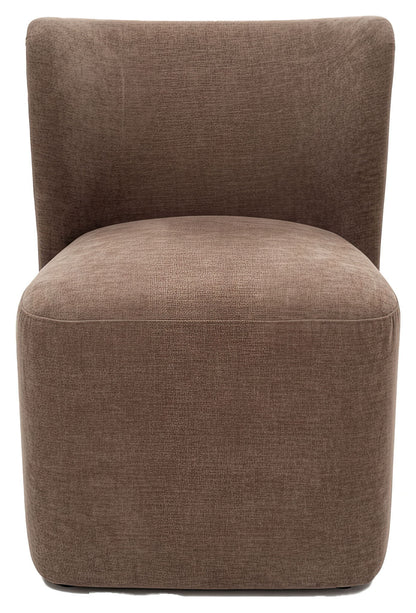Bambun - Dining Chair With Wheels - Brown