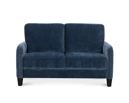 Everly - Velvet Loveseat - Blue