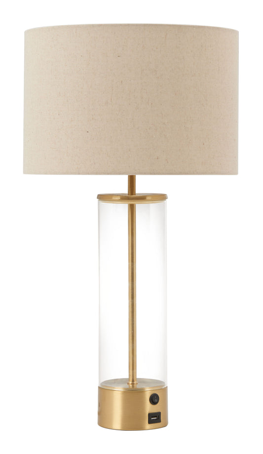 Boreal - Table Lamp - Beige & Gold