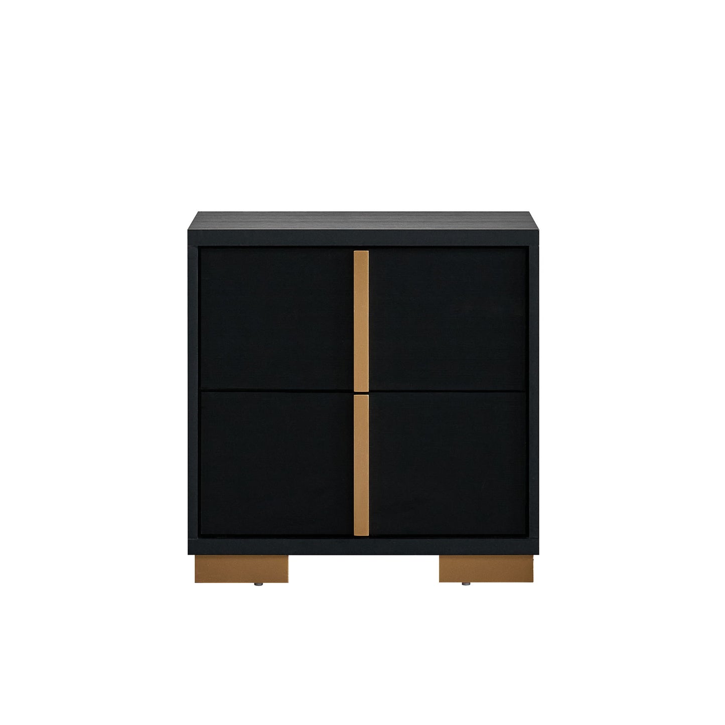 Steeler - Nightstand - Black / Gold