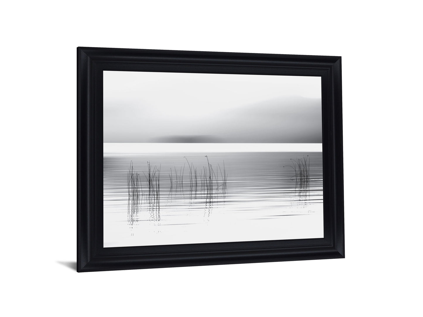 Whispering Reeds - 28" x 34" Framed Wall Art - Gray