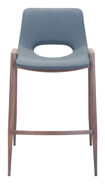 Desi - Counter Stool With Walnut Legs (Set of 2)