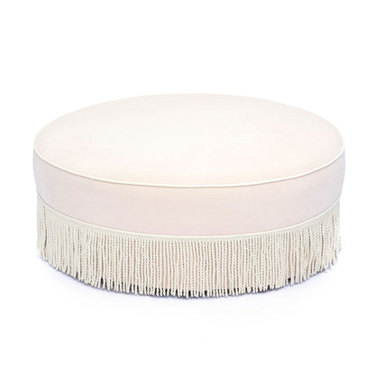 Tassy - Tasseled Round Ottoman