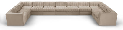 Rummi - Velvet Performance Fabric Upholstered 11 Piece Modular Sectional
