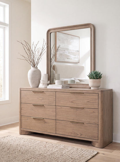 Alden - Mirror (Beveled Glass) - Stonewashed