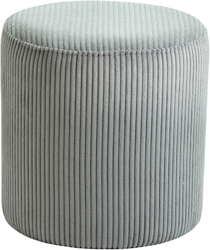 Roy - Round Microsuede Ottoman / Stool