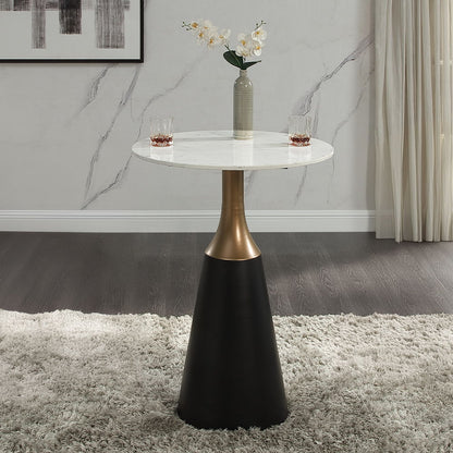 Jaramillo - Counter Height Table - Natural Marble Top & Black
