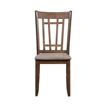 Santa Rosa - Lattice Back Side Chair - Light Brown