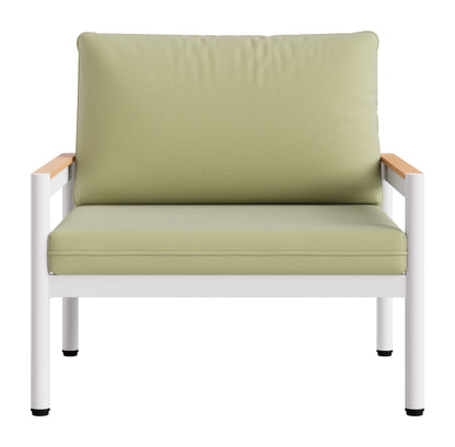 Lychee - Armchair - Green / White