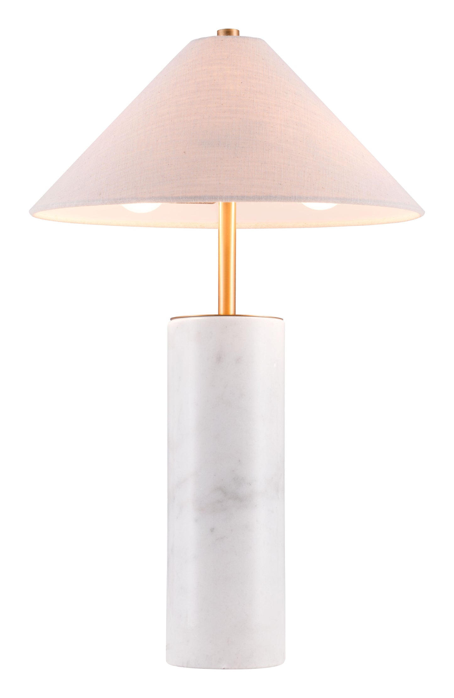 Ciara - Table Lamp - Beige / White