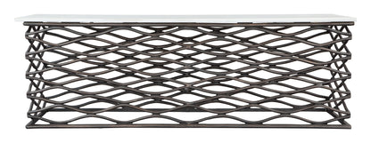 Duchess - Coffee Table - White / Antique Bronze