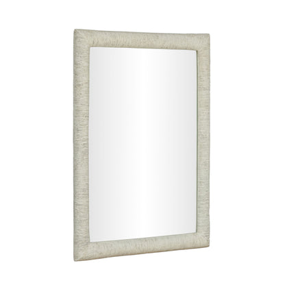Orpheus - 34" x 47" Ribbed Rectangular Wall Mirror - Faux Stone