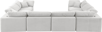 Comfy - 8 Piece Velvet Modular Sectional