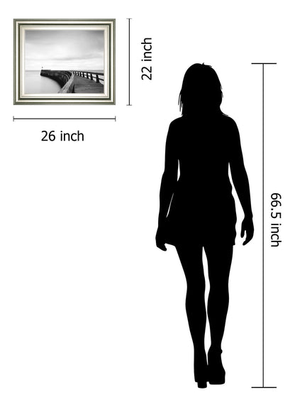 Into The Mist By Papiorek - Framed Print Wall Art - Black