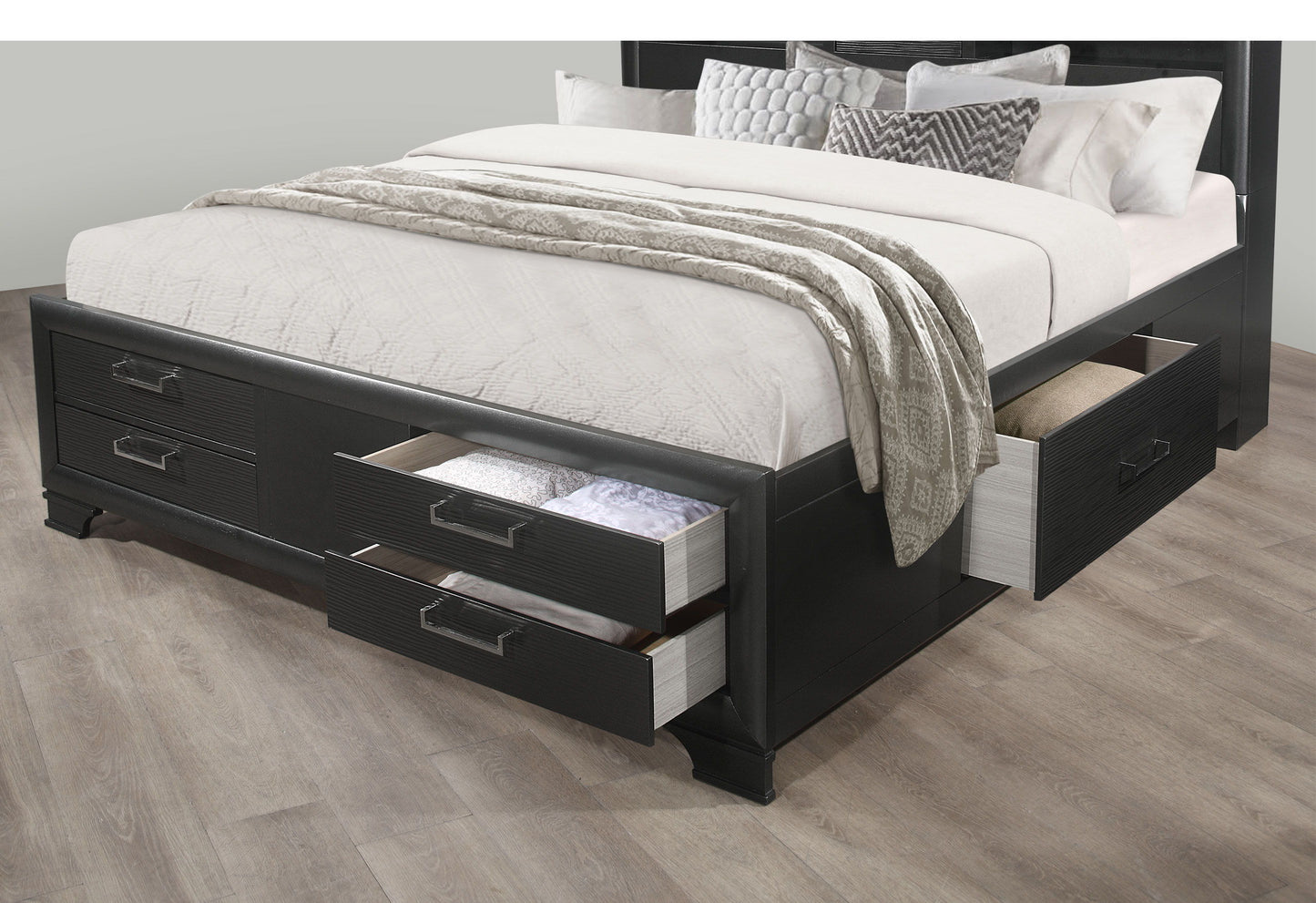 Jordyn - Queen Bed - Gray