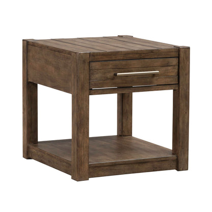 Broadmore - Drawer End Table - Brown