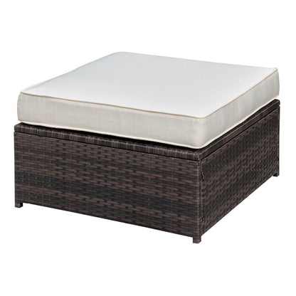 Ilona - Ottoman - Brown / Beige