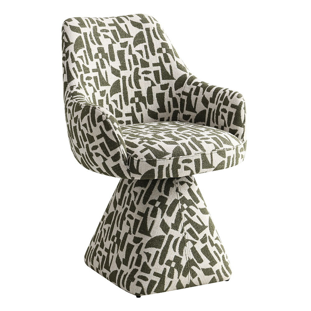 Priel - Accent Chair With Swivel - Green