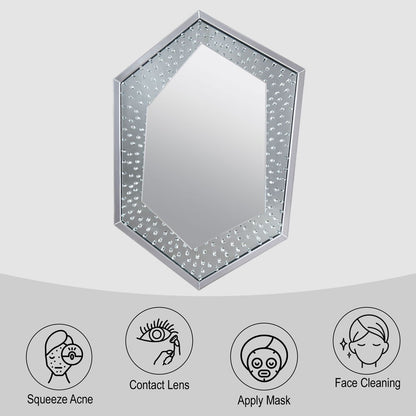 Nysa - Accent Mirror - Mirrored & Faux Crystals