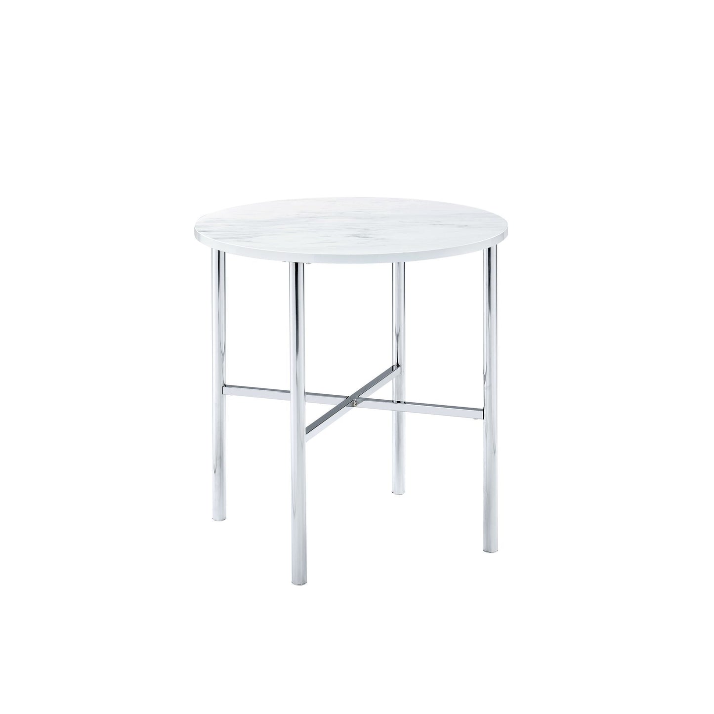Cyrus - 3 Piece Occasional Table Set - Chrome
