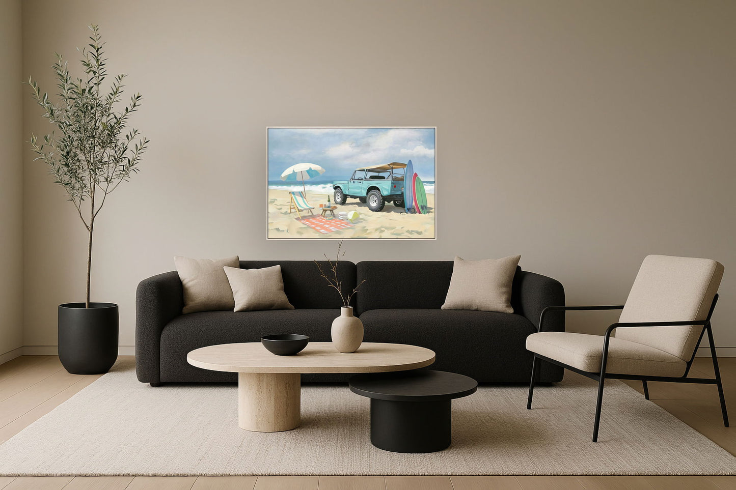 Seaside Retreat - 32" x 48" Framed Wall Art