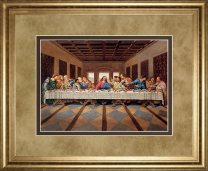 Golden Gathering - 34" x 40" Framed Wall Art - Beige