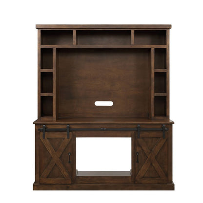 Aksel - Entertainment Center Include 91617Fir) - Walnut