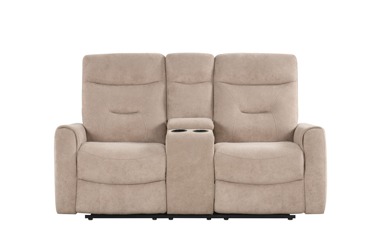 Paterson - Loveseat With Console - Beige