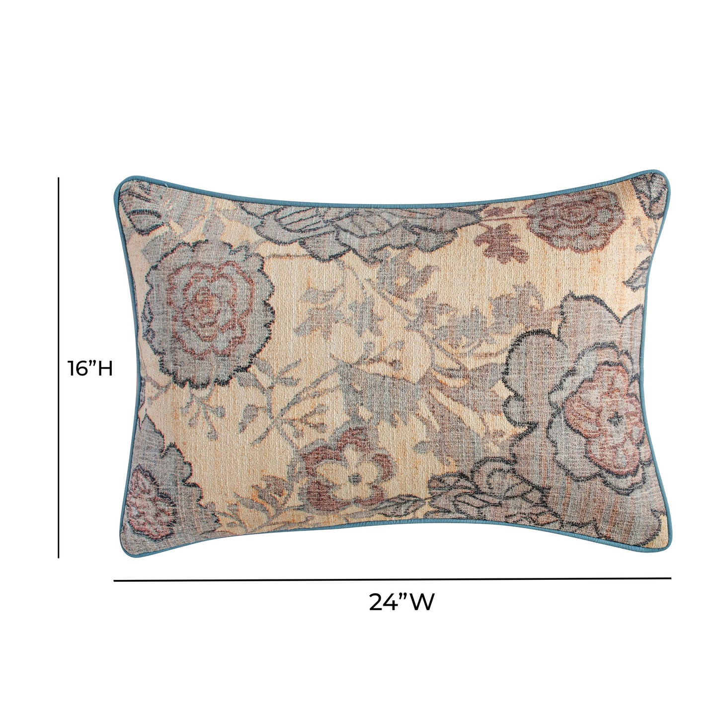 Taman - 24" Cotton Accent Pillow - Spring Florals