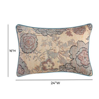 Taman - 24" Cotton Accent Pillow - Spring Florals