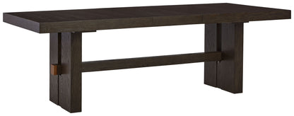 Burkhaus - Dark Brown - Rectangular Dining Room Extension Table