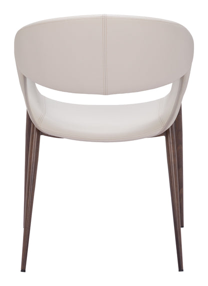 Limay - Dining Chair - Beige / Walnut