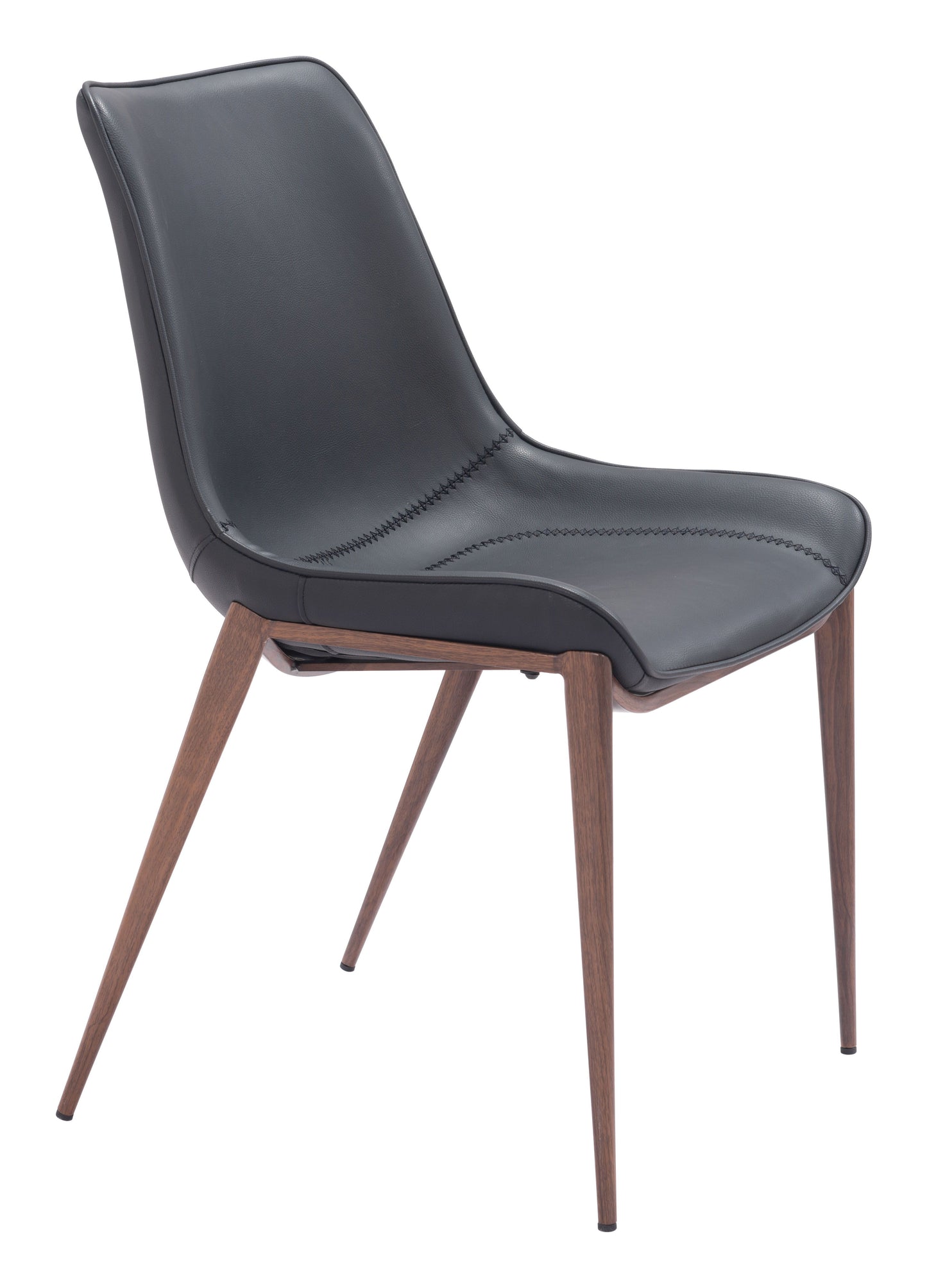 Magnus - Dining Chair - Black / Walnut