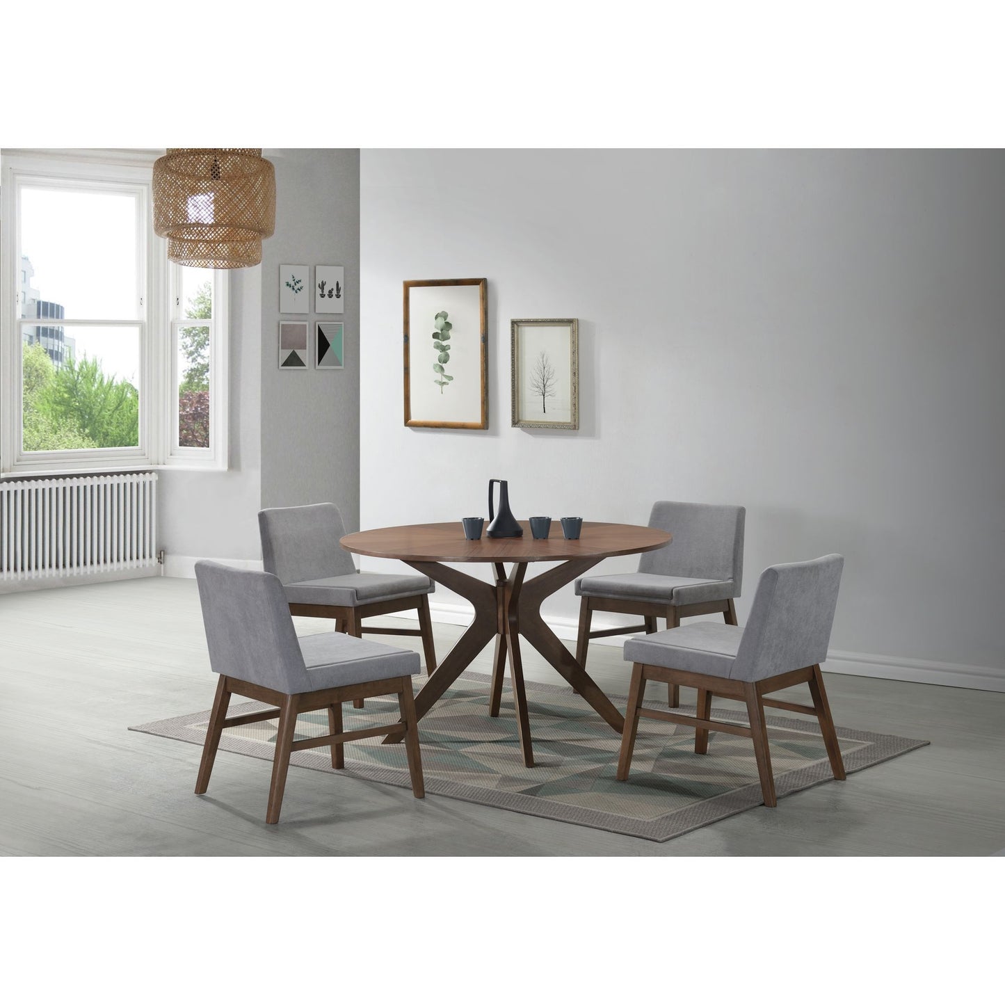 Weston - Standard Height 5 Piece Dining Set - Brown