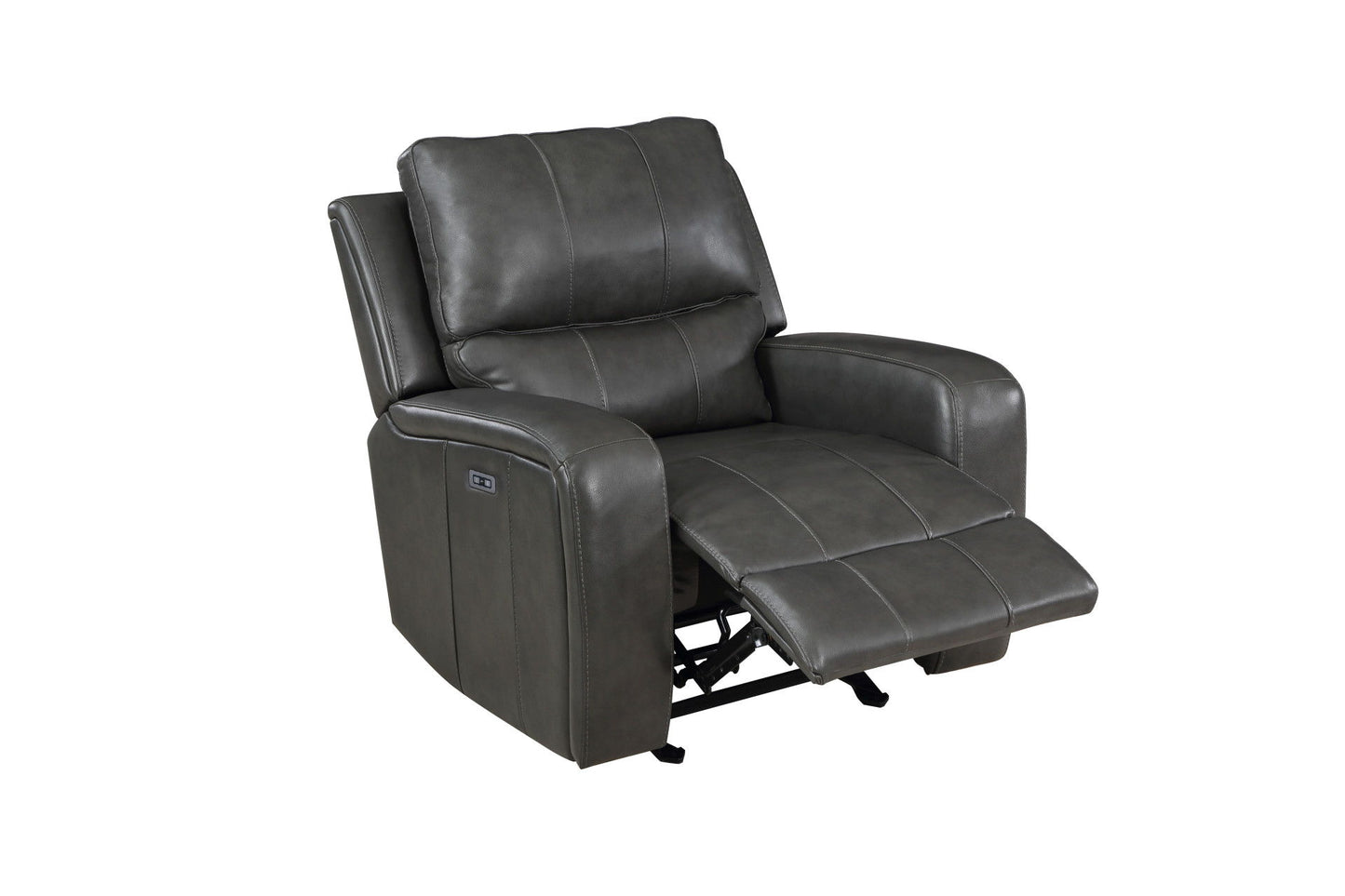 Linton - Leather Glider Recliner With Power Footrest