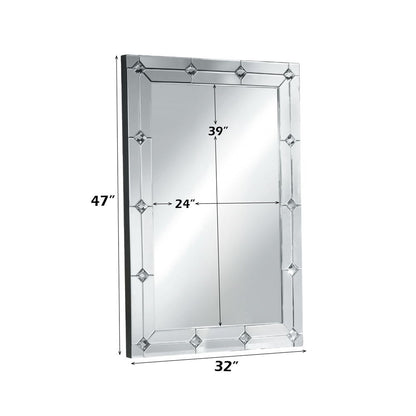 Hessa - Accent Mirror - Mirrored & Faux Rhinestones