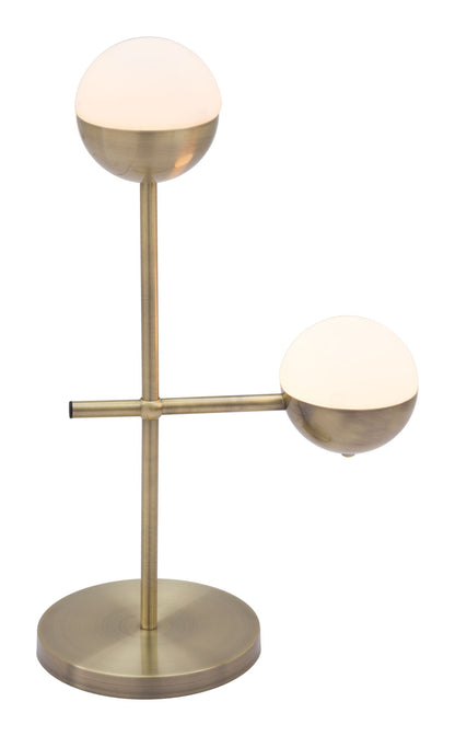 Waterloo - Table Lamp - White / Bronze